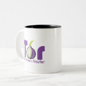 Tor – オニオンルーター ツートーンマグカップ (正面左)