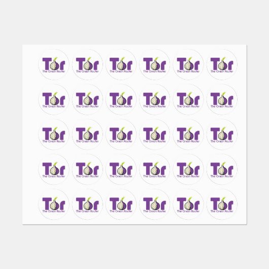 Tor – オニオンルーター ラベル (シート)