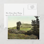 Tor Hill, Glastonbury, Englandレアフォトクロム ポストカード (正面/裏面)