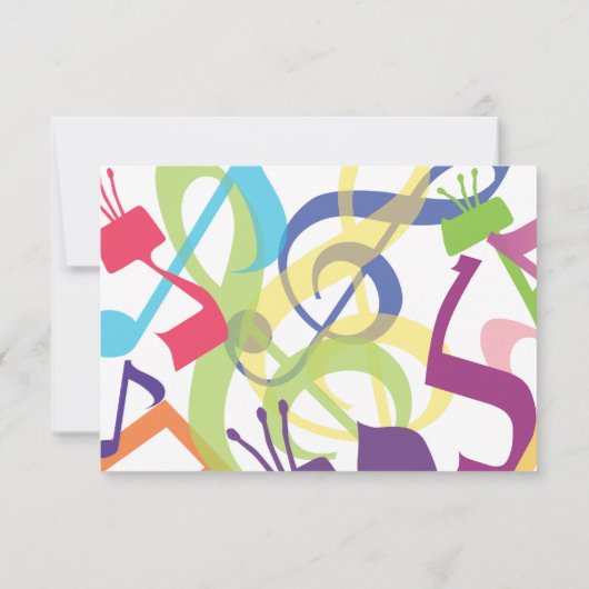 TORAHのこうもりのバーの（ユダヤ教の）バル・ミツバーの応答カードの音 出欠カード (裏面)