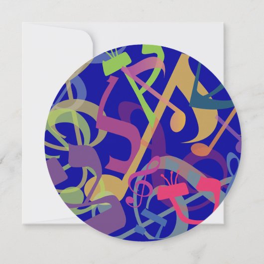 TORAHのこうもりのバーの（ユダヤ教の）バル・ミツバーの招待状の音 招待状 (裏面)