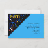 TORAHのバーのバルミツワーのパーティーカードを読むこと 招待状 (正面)