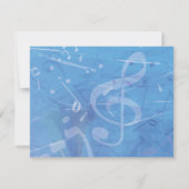 TORAHのバーのバルミツワーの応答カードのメロディー 出欠カード (裏面)