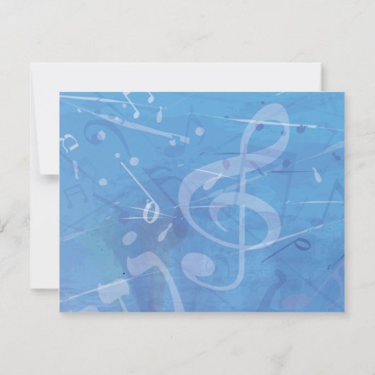 TORAHのバーのバルミツワーの応答カードのメロディー 出欠カード (裏面)