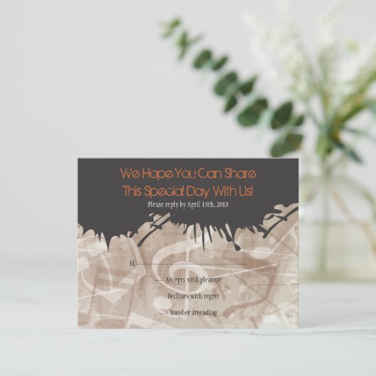 TORAHのバーのバルミツワーの応答カードのメロディー 出欠カード (スタンド正面)