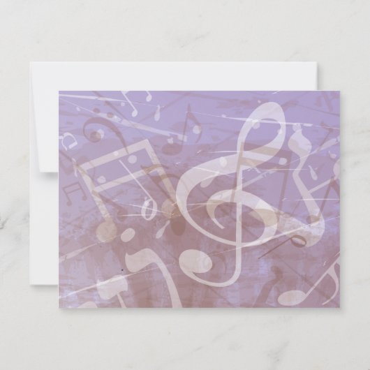 TORAHのバーのバルミツワーの応答カードのメロディー 出欠カード (裏面)