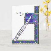 Torahのポインターのバー（ユダヤ教の）バル・ミツバー カード (黄色い花)