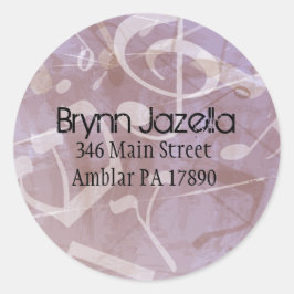 TORAHのメロディ差出人住所シール ラウンドシール