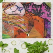 Torahの女の子 キッチンタオル (折り畳み)