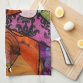 Torahの女の子 キッチンタオル (四つ折り)