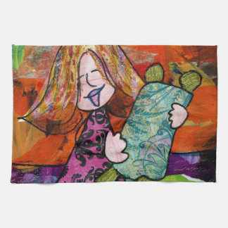 Torahの女の子 キッチンタオル
