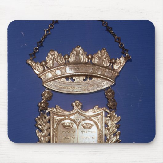 Torahスクロールのための胸あてか盾 マウスパッド (正面)