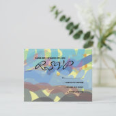 TORAH絵を描バーバルミツワー返信カード 出欠カード (スタンド正面)