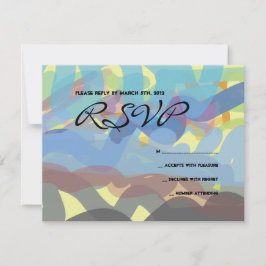 TORAH絵を描バーバルミツワー返信カード 出欠カード