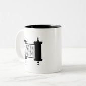 "Torah」のピクトグラムのマグ ツートーンマグカップ (正面左)