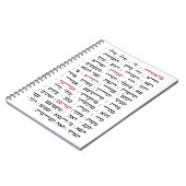 Torah Parshiot Parshas毎週ヘブライ語で読み上げ ノートブック (左側)