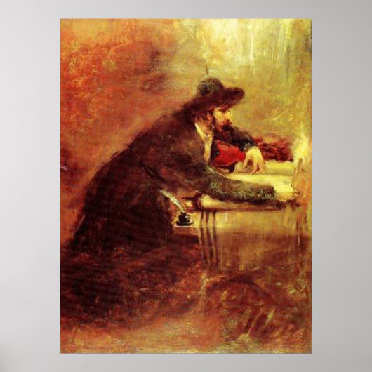 Torah Scroll by Maurycy Gottlieb ポスター (正面)