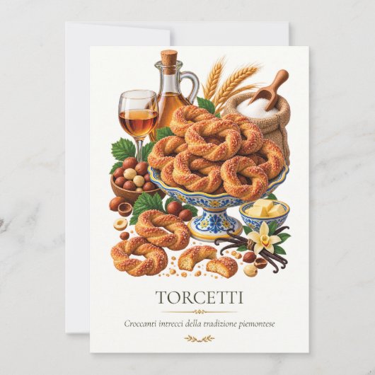 Torcetti – Vintage Italian Dessert 招待状 (正面)