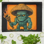 Torch & Temper – Mushroom Beast Design キッチンタオル (折り畳み)