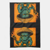 Torch & Temper – Mushroom Beast Design キッチンタオル (縦)