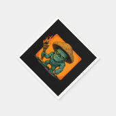 Torch & Temper – Mushroom Beast Design スタンダードカクテルナプキン (角)