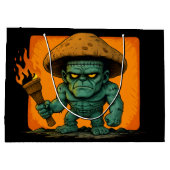 Torch & Temper – Mushroom Beast Design ラージペーパーバッグ (裏面)