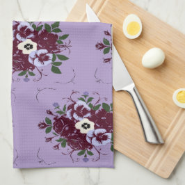 Torchon - Bouquet de Violettes キッチンタオル