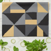 Torchon de Cuisine – Géométrie Moderne キッチンタオル (折り畳み)