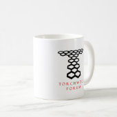 Torchwoodのフォーラムの白のマグ コーヒーマグカップ (正面右)