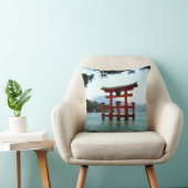 Toriiのゲート、Itsukushimaの神社、日本 クッション (椅子)