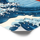 Torii Gate at Mount Fuji Sunrise ポスター (コーナー)