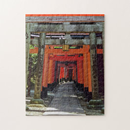 Torii gates - Kyoto, Japan, Asia ジグソーパズル