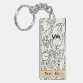 Torii Kiyomasuの踊りの美しいの日本の女性インク キーホルダー (正面左)