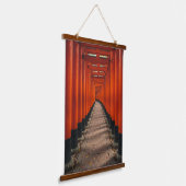 Torii Tunnel of Fushimi Inari 吊り下げ型タペストリー (傾斜あり)