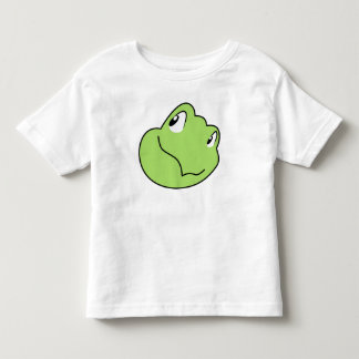 Torin the Turtle Cartoon Smiling Face 2 トドラーTシャツ