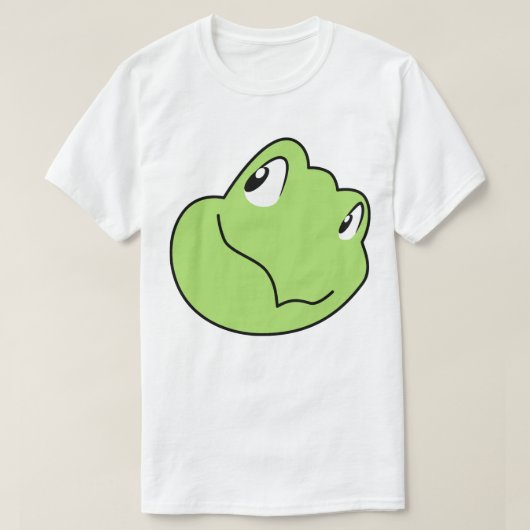 Torin the Turtle Cartoon Smiling Face 2 Tシャツ (デザイン正面)