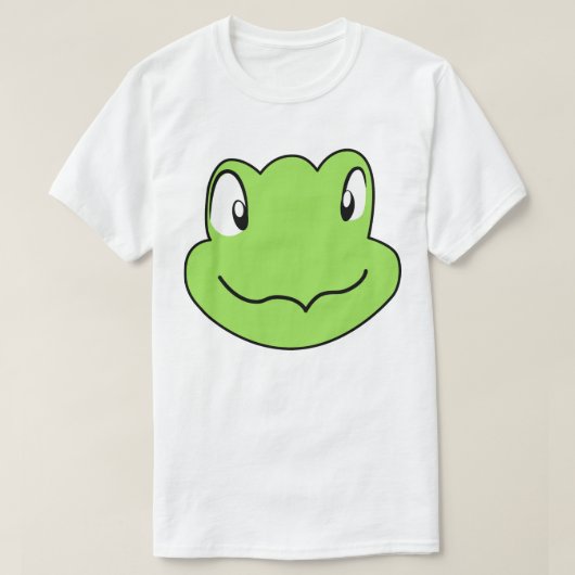 Torin the Turtle Cartoon Smiling Face Tシャツ (デザイン正面)
