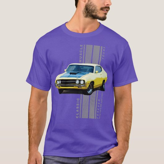 Torino 429 Super Cobra Classic American Muscle s V Tシャツ (正面)
