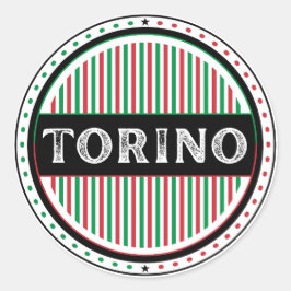 Torino City Pride Emblem – Italian Identity ラウンドシール