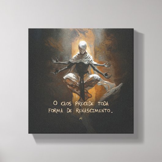 Tormenta (com frase) キャンバスプリント (正面)