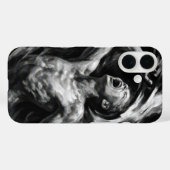 Tormented Man With Smoke Tendrils Case-Mate iPhoneケース (裏面 (横))