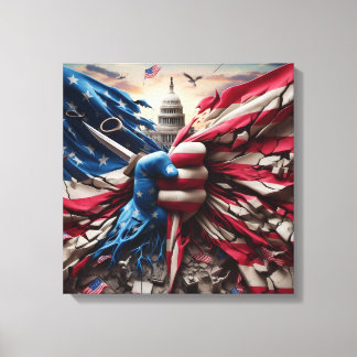 Torn Country Art Print キャンバスプリント