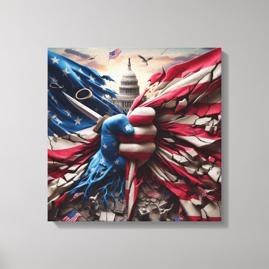 Torn Country Art Print キャンバスプリント (正面)