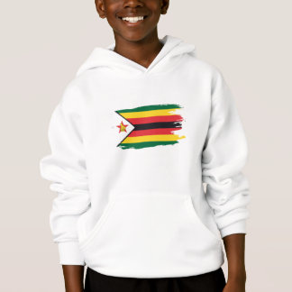 Torn Zimbabwean Flag Kids Hoodie