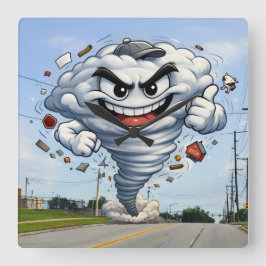 Tornado スクエア壁時計