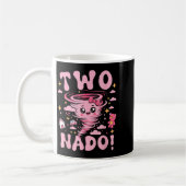Tornado 2 Year Old Girl Birthday Two Nado 2nd Bday コーヒーマグカップ (左)