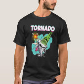 Tornado Beer Drinking Tornado Rotation Beer Funny  Tシャツ (正面)