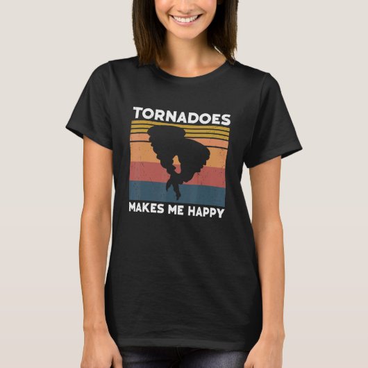 Tornado Storm Hurricane Weather Meteorologist Torn Tシャツ (正面)