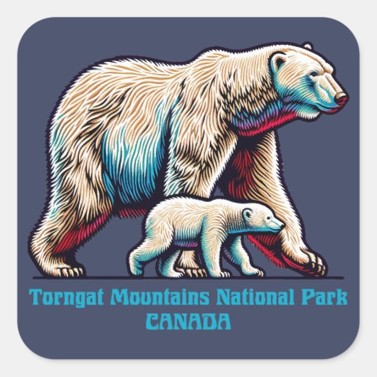 Torngat Mountains National Park Canada スクエアシール (正面)