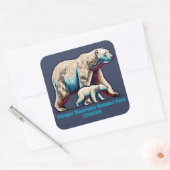 Torngat Mountains National Park Canada スクエアシール (封筒)